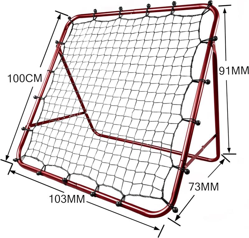 リバウンドネット サッカー 野球 100cm*103cm室内 屋外兼用 野球トレーニング クレイジーキャッチ サッカー トレーニング グッズ リバウンダー ピッチングネット フットサル 練習 グッズ 道具