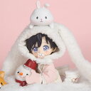 オビツ11 ドール 人形 服 衣装 パーカー&被り物&手袋 アニマル もふもふパーカー 3点セット アウトフィット オビツ 11cm ob11 ねんどろいど オビツろいど 人形服 人形用服