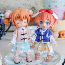 オビツ11 ドール 人形 服 衣装 月のうさぎ漢服セット トップス&ボトムス&髪飾り&ベスト 4点セット アウトフィット オビツ 11cm ob11 ねんどろいど オビツろいど 人形服 人形用服