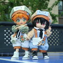 オビツ11 ドール 人形 服 衣装 メカニック トップス&ボトムス&ハット&ポーチ&ネクタイ 5点セット アウトフィット オビツ 11cm ob11 ねんどろい...
