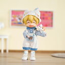 オビツ11 ドール 人形 服 かわいい シロクマ 動物帽子 4点セット ハット トップス サロペット ソックス アウトフィット オビツ 11cm ob11 ねんどろいど オビツろいど 人形服 人形用服 衣装