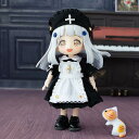 オビツ11 ドール 人形 服 コスプレ ナース服 ロング 半袖 ワンピース クラシカル 中世 ゴシック ゴスロリ 可愛い コスチューム イベント 仮装 3点セッ...