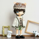 オビツ11 ドール 人形 服 衣装 かわいい 森 ニットカーディガンセット トップス&ボトム&ハット&カーディガン 4点セット アウトフィット オビツ 11cm...