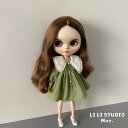 ブライス ネオブライス bjd 襟付き ワンピース 人形服 衣装 アウトフィット 人形 服 洋服 ドール カスタム