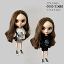 ブライス 服 洋服 アウトフィット 着せ替え トップス ボトムス スカート Tシャツ blythe スパンコール カジュアル シンプル 人形 ネオブライス 服 BJD 球体関節人形