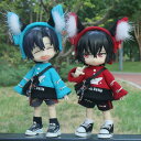 オビツ11 ドール 人形 服 狐耳 フォックス 4点セット トップス&ボトムス&狐耳&ショルダーバッグ アウトフィット オビツ 11cm ob11 ねんどろいど...