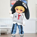 オビツ11 ドール 人形 服 衣装 うさ耳 制服 スクール トップス&ボトムス&ベスト&ハット 4点セット アウトフィット オビツ 11cm ob11 ねんどろ...