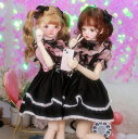 【サイズオーダー可】ロリータ ドール 球体関節人形 BJD 1/3 1/4 1/6 ブライス スーパードルフィー 服 ドレス セット アウトフィット 量産型 地...