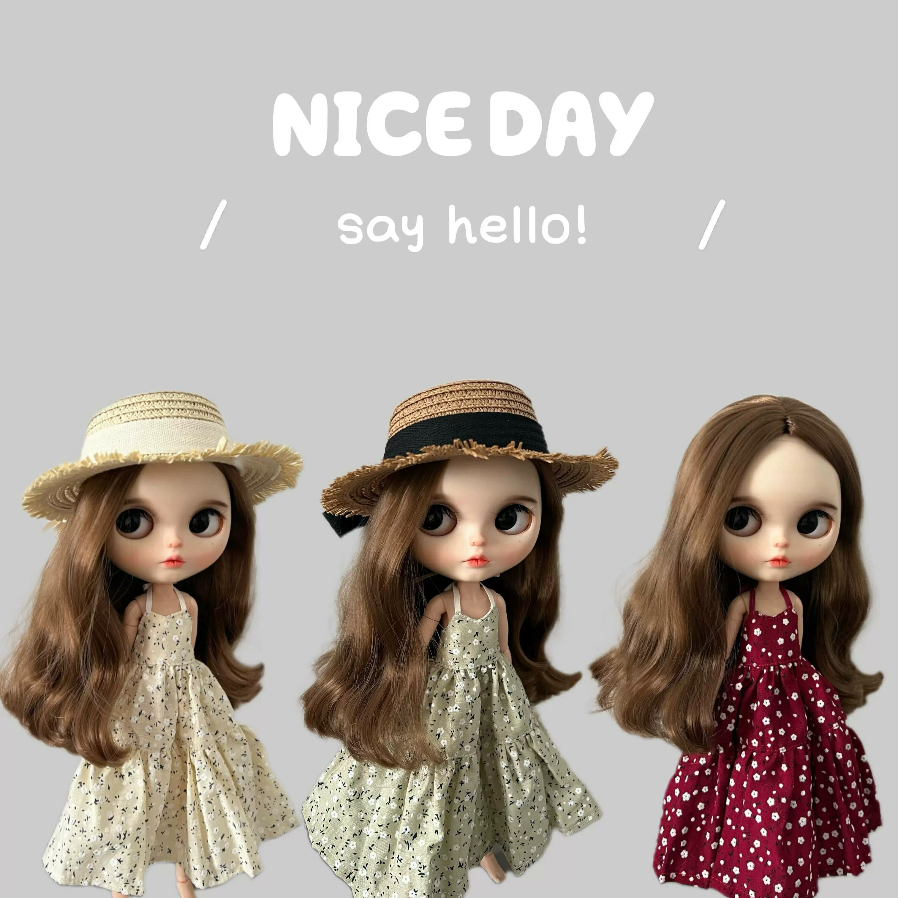 ブライス 服 洋服 アウトフィット 着せ替え ロング ボヘミアン ビーチ ワンピース blythe スカート カジュアル 花柄 人形 ネオブライス 服 BJD 球体関節人形