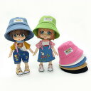 オビツ11 ドール 人形 服 衣装 サンハット トップス ボトムス アウトフィット ハット&シャツ&ボトムス&ジャケット 4点セットオビツ 11cm ob11 ねんどろいど オビツろいど 人形服 人形用服