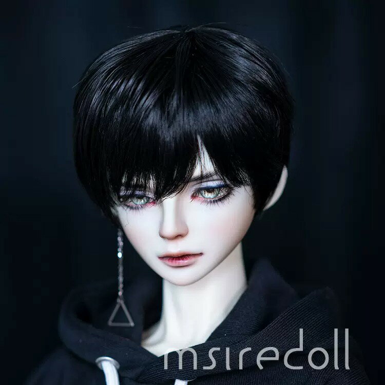 ドール ウィッグ 短髪 ショート 髪 1/3 SD BJD 男の子 球体関節人形 ウィッグ 人形パーツ 頭 ヘア カスタムドール パーツ 髪の毛 ショートヘアー ドール doll 人形 パーツ スタイリングヘア