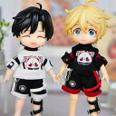 オビツ11 ドール 人形 服 衣装 パンク セット トップス&ボトムス&レッグバンド 3点セット アウトフィット オビツ 11cm ob11 ねんどろいど オビ...