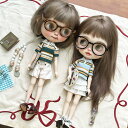 ブライス ネオブライス オビツ24 カジュアル ストライプ ポロ トップス スカート パンツ bjd 人形服 衣装 アウトフィット 人形 服 洋服 ドール カスタム