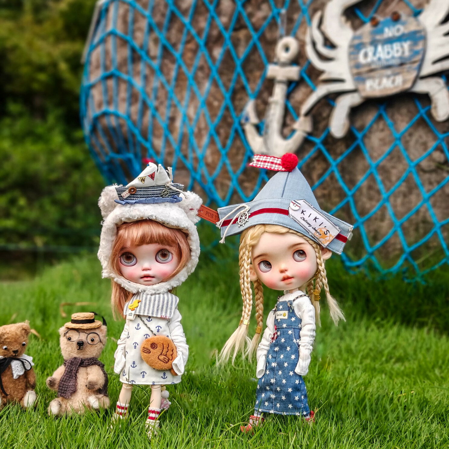 ブライス ネオブライス blythe 水平さん ネイビーヨット 作家様 ハット ワンピース アウター トップス パンツ バッグ ソックス bjd 人形服 衣装 ...