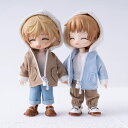 オビツ11 ドール 人形 服 衣装 アウター コート カジュアル フード付き アウトフィット オビツ 11cm ob11 ねんどろいど オビツろいど 人形服 人...