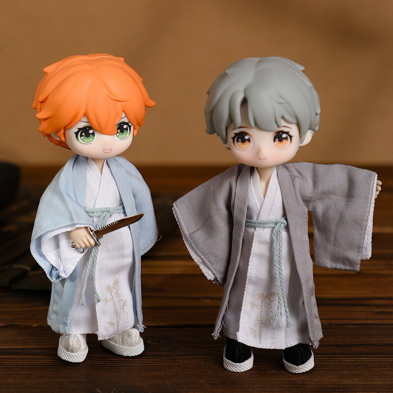 オビツ11 ドール 人形 服 コスプレ 古風 漢服 中国風 コスチューム イベント 仮装 メンズ 侠客 中華服 チャイナ服 トップス&アンダー&帯&剣 4点セッ...