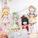 オビツ11 ドール 人形 服 四季の讃歌セット ヨーロピアン風 3点セット ボンネット&ワンピース&エプロン オビツ 11cm ねんどろいど オビツろいど ドー...