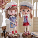 ブライス ネオブライス blythe おしゃれ かわいい マリンベリーの午後 赤と青のセーラーガールセット オビツ24 人形服 衣装 アウトフィット 人形 服 洋服 ドール カスタム