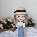 ブライス ネオブライス blythe ボタニカル リゾート 小花柄ブラウス&デニムスカート 2点セット おしゃれ かわいい オビツ24 人形服 衣装 アウトフィ...