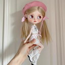 ブライス ネオブライス blythe パリジェンヌ ベレー帽 ロマンティックルック タンクトップ&チェーンスカート ヘッドアクセサリー ピンクベレー帽 おしゃれ かわいい オビツ24 人形服 衣装 アウトフィット 人形 服 洋服 ドール カスタム