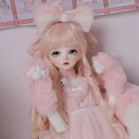 球体関節人形 女の子 フルセット Satanie ピンクコーデ 本体 服 ウィッグ BJD 1/4 ドール 洋服セット ハンドメイド ボディ 洋服 球体 関節 ...