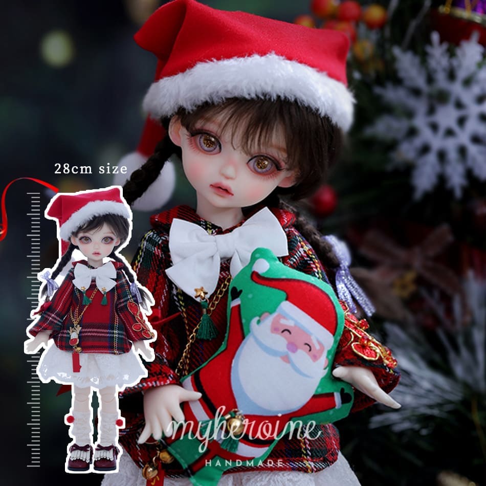 球体関節人形 女の子 Macaron クリスマス フルセット 本体 服 ウィッグ BJD 1/6 ドール 洋服セット ハンドメイド ボディ 洋服 球体 関節 人形 セット ドール服 服 カスタムドール