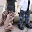 オビツ11 ドール 人形 服 衣装 パンツ ボトムス チェック アウトフィット オビツ 11cm ob11 ねんどろいど オビツろいど 人形服 人形用服