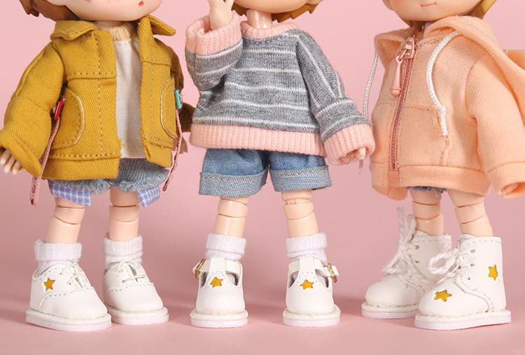 楽天市場 オビツ11 ドール 人形 靴 ブーツ スニーカー 星 オビツ 11cm Ob11 ねんどろいど オビツろいど 人形靴 人形用靴 My Heroine