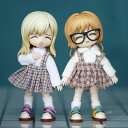 オビツ11 ドール 人形 服 衣装 チェック スカート サロペット アウトフィット オビツ 11cm ob11 ねんどろいど オビツろいど 人形服 人形用服