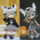 オビツ11 ドール 人形 服 衣装 子猫セット ワンピース&コート&カチューシャ 3点セット アウトフィット オビツ 11cm ob11 ねんどろいど オビツろ...