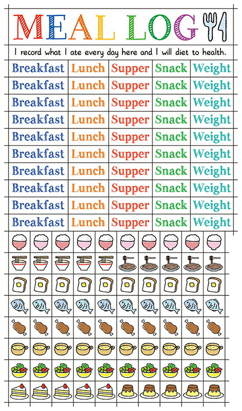 【さらに値下げ在庫処分セール69％OFF】【公式】 デコレーションシール 食事の記録 健康管理 ダイエッ..