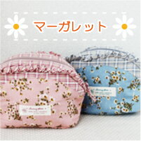 ◆マーガレットの花柄ポーチ【サニープレイス/sunny place】沢山入る化粧ポーチかわいい化粧ポーチ