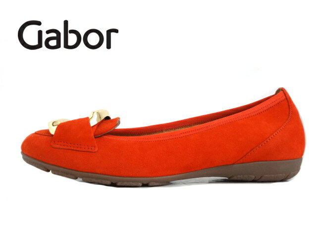 Gabor(ガボール)44.166.13 ORANGE/オレンジ【お買い得】【値下げ】【レディース】モチーフフラットパン..
