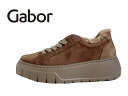 Gabor(ガボール)53.221.14 ブラウン/BROWN【2024AW】【秋冬新作】レディースコンフォート 厚底ファースニーカー ファスナー付き 軽量スニ...