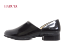 【スポックシューズ】HARUTA(ハルタ) 150 クロ【人気商品】【返品交換不可】レディース Spock 本革 Vカットシューズ コンフォートシューズ スリッポンシューズ プレーントゥ ラバーソールタイプ