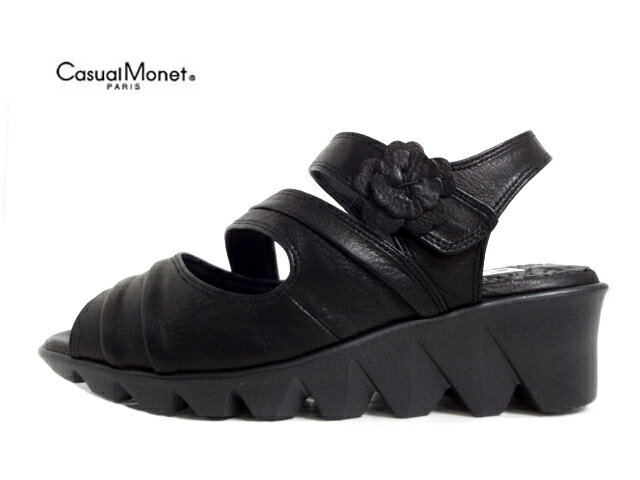 Casual Monet(奢)24550 /BLACK2024SSۡڽղƿۡۥǥ Хå٥ȥ å륵 ȿȯ륯å ̥ 3E ٥