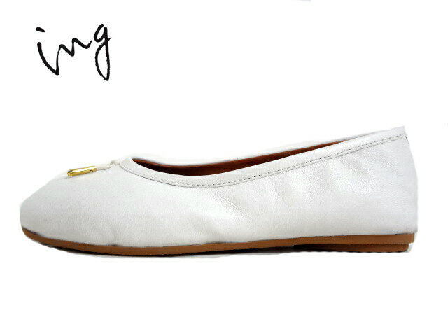 ing(イング)IGJS 42237/WHITE/ホワイト【2024AW】【秋冬新作】レディースコンフォート 足袋デザインバレエシューズ ペタンコシューズ バレエシューズタイプ 足袋シューズ フラットパンプス