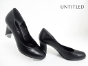 アンタイトル パンプス UNTITLED(アンタイトル)6992 BLACK/ブラック【当店スペシャル価格】【返品不可商品】レディースパンプス/ラウンドトゥ/太ヒール/シンプルパンプス/通勤/オフィス/冠婚葬祭/22cmのみ