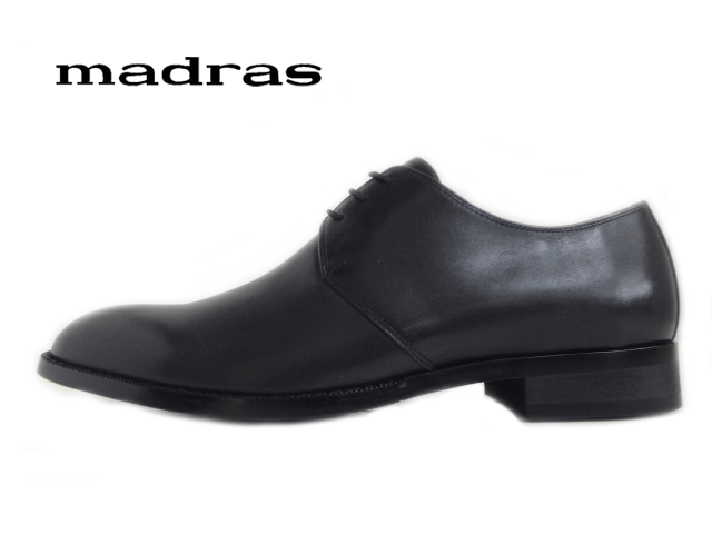 マドラス社製 M1511 ブラック/BLACK 【メンズ】 ドレスシューズ 外羽根プレーントゥビジネ