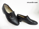 madras(マドラス)LM206 BLACK/ブラック【当店スペシャル価格】メンズビジネスシューズ/スリッポン/マドラスリミテッド/紳士靴/本革/ラウンドトゥ/ペッカリー/マッケイ式製法/Made in japan/4E