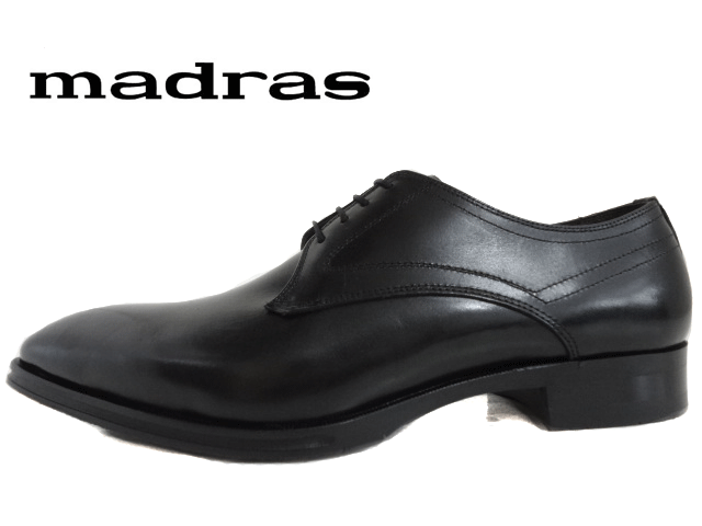 madras(マドラス) M410 ブラック/BLACK 【メンズ】 ビジネス/紳士靴 軽量ラバー 【防臭・抗菌・防カビ】 マッケイ製法 【本革】 【日本製】 軽量高反発素材(KaRVO)使用 【冠婚葬祭】 フレッシャーズ