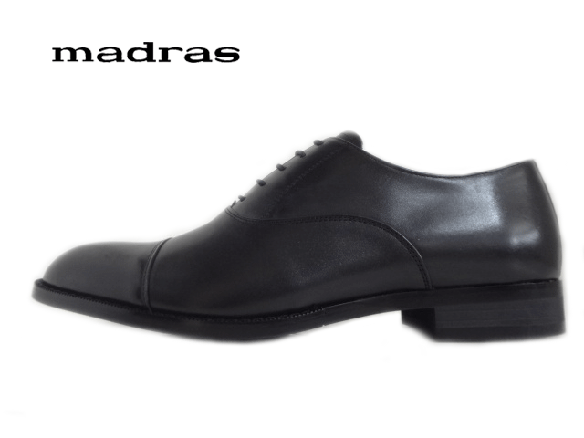 マドラス社製 M1512 ブラック/BLACK 【メンズ】 ドレスシューズ 内羽根ストレートチップ 