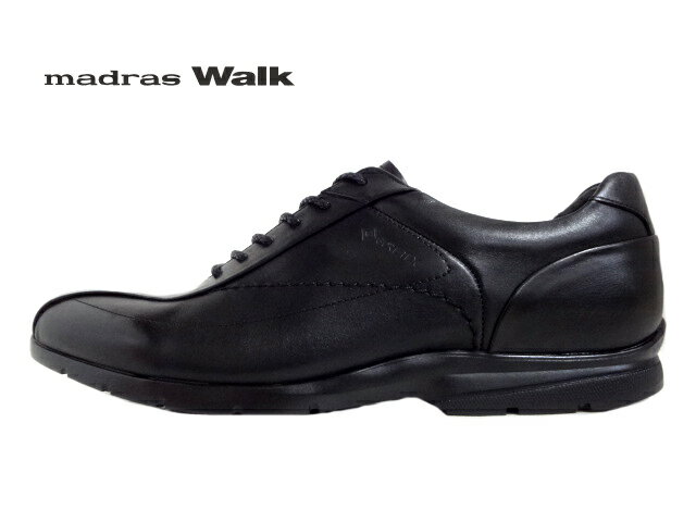 madras walk(マドラスウォーク)MW7700 BLACK/ブラック【ゴアテックス】【紳士靴】防水レザースニーカー メンズカジュアルシューズ レザースニーカー 紐靴 革靴 黒靴 本革 3E 防水 ゴアテックス 防水透湿