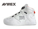 AVIREX(アビレックス) DICTATOR MC AV2278-01 WHITE/RED ホワイト/レッド 【イチオシ】【フリーロックシステム】ユニセックススニーカー ダイヤル式スニーカー ミッド