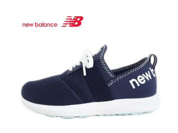 new balance(ニューバランス）NERGIZE GIRLS GNV YPNRGGNV NAVY ネイビー【女の子】子供靴 シンプルデザイン ランニング ダンス 通学 体育 キッズ オシャレ 専用ラスト スリッポン 正規代理店