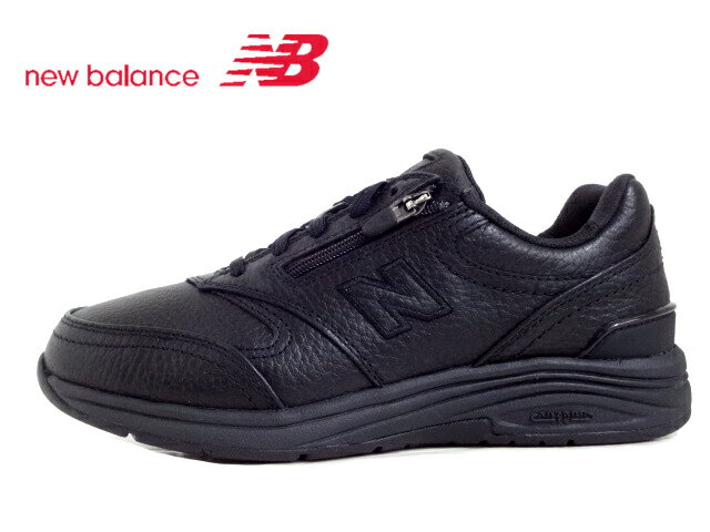 new balance(ニューバランス)WW585BK BLACK/ブラック【2024SS】【春夏新作】【4E幅】レディースニューバランス サイドファスナー付き タウンシューズ 通勤スニーカー お仕事 レザースニーカー 正規販売代理店 オーソライトインソール 防水加工