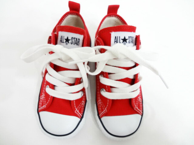 CONVERSE CHILD ALL STAR N Z OX(コンバースチャイルドオールスター)3CK552 RED レッド キッズコンバース ファスナー付 男の子 女の子 ローカットスニーカー 正規販売代理店