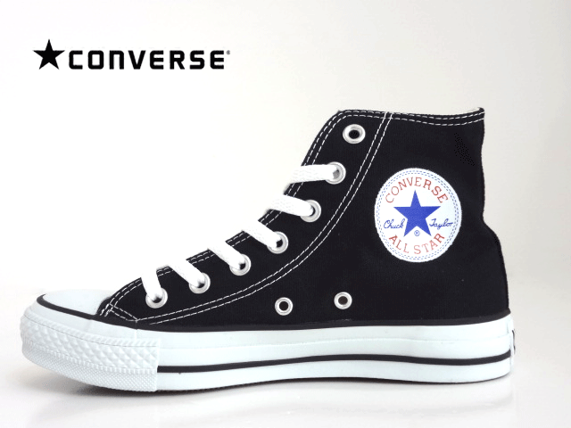 CONVERSE ALL STAR HI BLACK（コンバースオールスターハイブラック)【定番デザイン】M9160/BLACK/ブラック/メンズ/レディース/正規販売代理店/ハイカットコンバース