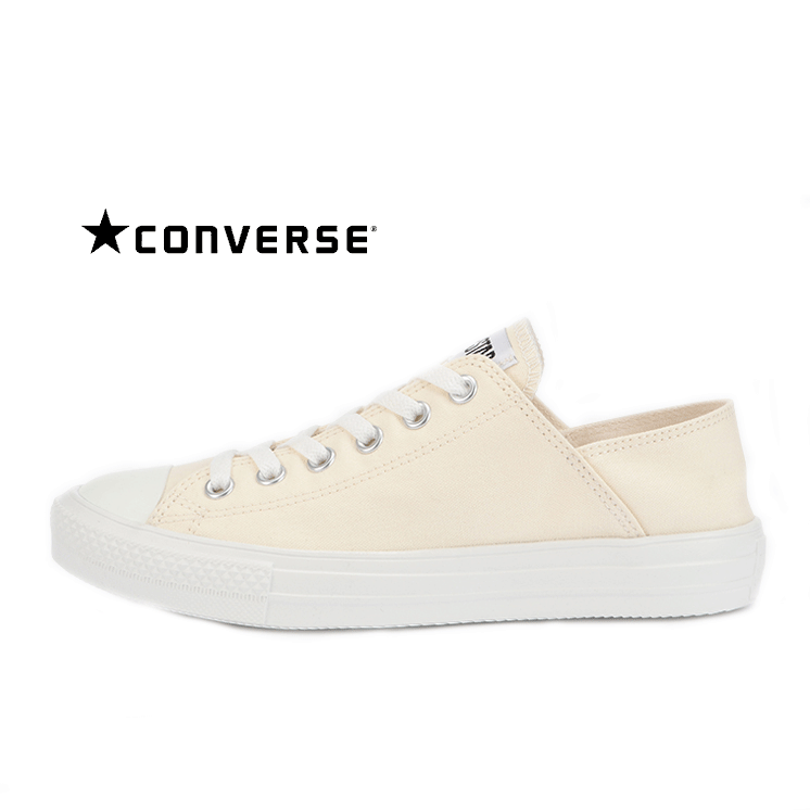 CONVERSE ALL STAR LIGHT BB OX(コンバース オールスター ライト BB OX）OFF WHITE オフホワイト 「LONG VACATION」2022春夏新作 パターンアレンジモデル 超軽量 バブーシュ仕様 気楽に履ける 正規代理店