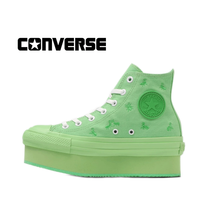 CONVERSE ALL STAR (R) ancco CHUNKYLINE HI(コンバース オール スター(R) ancco チャンキーライン ハイ)1SD281 PASTELGREEN パステルグリーン【2023SS】【春夏新作】【次世代モデル】コラボレーションモデル レディース 正規販売代理店 アップグレード 厚底